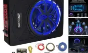 2025 Upgraded 10" 1200W Slim Under Seat Powered Car Subwoofer, Car/Truck Audio