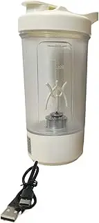 Shaker Bottle 450ml Leak-Proof Portable Blender，Portable Coffee Cup, Travel Water Storage Cup, One-Button Operation Suitable for Gym Protein Powder, Milkshake, Coffee