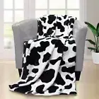 Nap Blanket Dairy Cow Pattern Keep Warmth Home Autumn Winter Plush Warm Nap