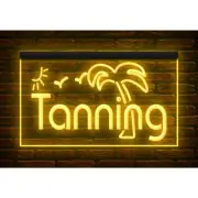 Tanning Beauty Salon Shop Center illuminated Night Light Neon Sign