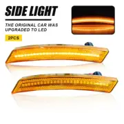 2PCS Full LED Amber Front Side Marker Lamps Lights MINI For Cooper 45946 R60 R61 (for: Mini)