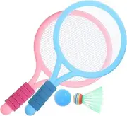 JUMPLAWN 1Set Badminton Racket Rackets with Shuttlecocks Durable Material for Outdoor Fun Promotes Hand Eye Coordination and Reaction