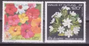 WALLIS Y FUTUNA 1993 FLORES FIESTA DE LAS MADRES 2 VALORES NUEVOS MNH