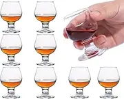 Glsairy Cute Shot Glasses Small Brandy Snifters Set of 8 | Cognac Glasses | Port Glasses | Tequila Glasses(1.75 oz | 50ml)