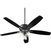 Quorum Breeze 52" Indoor Ceiling Fan in Noir Black