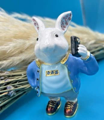 Cell phone Busy Bunny - Keren Kopal - Austrian Crystals