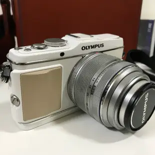 Olympus E-p3 微單眼 觸控螢幕 咖啡皮復古相機包