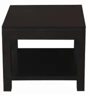 Amsterdam Solid Mahogany Timber Lamp Table 60 x 60 cm (Chocolate)