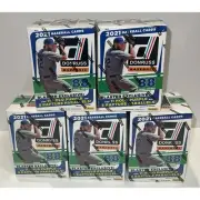(5) 2021 Panini Donruss Baseball Blaster Boxes ~ 5 Box Lot ~ MLB Cards NEW