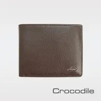 在飛比找PChome24h購物優惠-Crocodile 自然摔紋真皮短夾 0203-1104