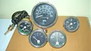 Willys Jeep MB GPW CJ Gauges Kit - Speedometer MPH/KPH+Temp+Oil+ Fuel+ Amp Gauge