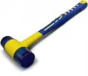 Small Double-Faced Rubber Mallet with Ergonomic Anti-Slip Handle for Crafts