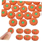 SHOWERORO Halloween Essential 50 Mini Pumpkin Erasers Animal Erasers Decorative Stationery Bulk Pack