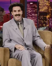 Actor Sacha Baron Cohen as Borat during an interview on October 9 - Old Photo 17