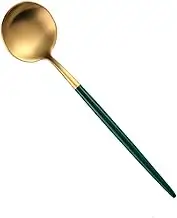 Tablespoons Large Capacity Long Handle Household Restaurant Spoon Stainless Steel Breakfast Dinner Spoon Kitchen Tool Mixing Spoon Serving Spoon (Size : Medium)
