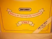 Matchbox International Limited Models of Yesteryear calendar 1987 collectors ed.