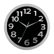 Carven Round Wall Clock 330mm Black