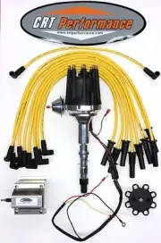 small cap AMC JEEP 290,304,343,360,390,401 HEI Distributor + 60K COIL + Wires (for: Jeep)