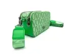 Valentino Crossbody Green Double Zip Camera Bag W/adjustable Strap NWT