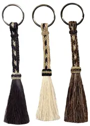 Key Ring - Three Strands Horsehair Tassel Key Chain 1 only