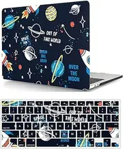 Compatible with MacBook Pro 16 inch Case with Touch ID 2021/2023 Release Model M1 A2485/A2780 M2 Pro/Max Chip, Plastic Protective Matt Durable Hard Shell Case Cover & Keyboard Cover, Space
