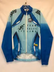 Team Sales Cycling Jacket in Blue by Santini