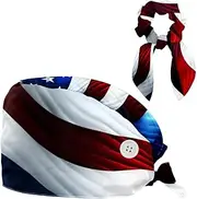 [YTYVAGT] Scrub Caps Women,Scrub Hats Suitable for Women,4th of July Flag Stripes