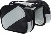 Mikinona Bike Handlebar Bags Bike Pouch for Handlebars Bike Frame Bag Winter Cycling Storage Bag Bicycle Front Girder Bags Waterproof Bike Bag Mountain Bike Bag Oxford Cloth