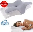 Cervical Neck Pillow Memory Foam Ergonomic Orthopedic Support for Side Back Slee