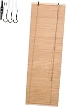 jojofuny Bamboo Blind for Window Retro Chinese Style Roman Shades Bamboo Shade Curtain Sunlight Blocking Living Room Decor Blind