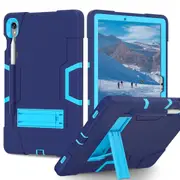 MCC Stylish Shockproof Samsung Galaxy Tab S10 FE 10.9" Case Cover X520 X526 [Dark Blue+Blue]