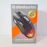 New Steelseries Aerox 5 Wireless Ultralight Multi-Genre Gaming Mouse (62406)