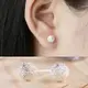 【Emi艾迷】韓國925銀針極簡約細膩磨砂雪球耳環