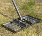 LAWN LEVELING RAKE Leveler with Adjustable Handle 72 Inch COCONUT
