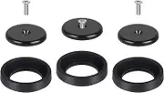 KANONEY 3 Pack Pre Rinse B-24K B-0107 Spray Valve Repair Kit for Most Commercial Kitchen Sink Faucet Dish Sprayer 1.42 GPM Spray Face Bumper and Screw Repair Part, Black