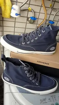 在飛比找Yahoo!奇摩拍賣優惠-CONVERSE  X DICKIES 聯名款 深藍帆布鞋