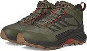 [MERRELL] Men's Speed Strike 2 Mid Waterproof Hiking Shoe, Olive, 11 Wide