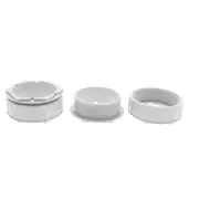 Bush Male/Female Set Threaded 50Mm Grey