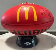Brisbane Lions Port Adelaide Autographed Sherrin Ball Tom Rockliff Footy sport