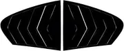 Carbon Fiber Car Rear Window Shutter Cover Trim Window Louver Side Vent Trim Compatible for BMW 5 Series F10 525i 530i 2011-2017 Auto(Gloss Black)
