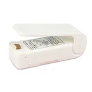 Mini Bag Sealer, Handheld Heat Sealing Machine for Snack Plastic Bags - White
