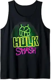 [Marvel] Hulk Smash Neon Sign Poster Tank Top