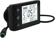 S866 Electric Bicycle LCD Display Meter, 24V 36V 48V Ebike LCD Display Control Panel Wireless Bicycle Speedometer Odometer for Electric Scooter Electric Bike Modification