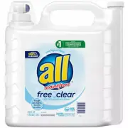 all Liquid Laundry Detergent, Free Clear for Sensitive Skin, 250 Oz, 166 Loads ✅