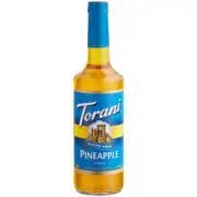 Torani Sugar-Free Pineapple Flavoring Syrup 750 mL Glass Bottle 880372916