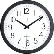 Waterproof Outdoor Clock Garden Clocks, Silent Outdoor Wall Clock, Metal Outdoor/Outdoor Decorative Clocks for Patio Home, 12 Inches.