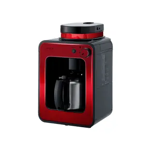 十倍蝦幣公司貨現貨【日本Siroca】一鍵全自動研磨悶蒸自動保溫咖啡機-紅色SC-A1210 不鏽鋼濾網 美式滴煮咖啡