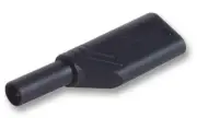 SAFETY, PLUG, 4MM, BLACK, MLN, Banana Test Connectors 934099100