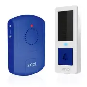 smpl Solar Doorbell + Pager Kit, Alerts Ecosystem Add-On, Pairs with Alerts R...