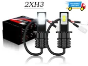2x H3 LED Light Bulbs White HID Bright 6000K 27-SMD Fog Lamp Bulb 453 (for: Smart)